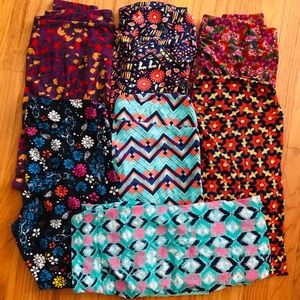 Set of 7 T & c LuLaRoe leggings LIKE NEW